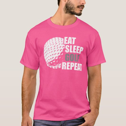 Funny Golfer Golf T-shirt (Voorkant)