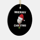 Funny Golfer Holiday Golf Ball-kerstgolfing Keramisch Ornament (Rechts)