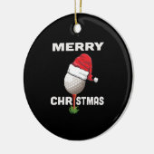 Funny Golfer Holiday Golf Ball-kerstgolfing Keramisch Ornament (Links)