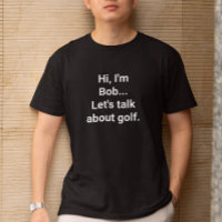 Funny Golfer Humor Custom Name