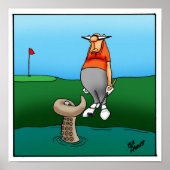 Funny Golfer Humor Poster Gift (Voorkant)