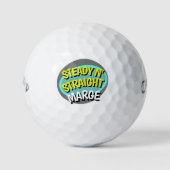 FUNNY GOLFER LADIES GOLFBALLEN (Voorkant)