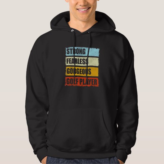 Funny Golfer Player Mannen Golfing Hoodie (Voorkant)