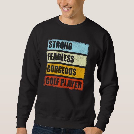 Funny Golfer Player Mannen Golfing Trui (Voorkant)