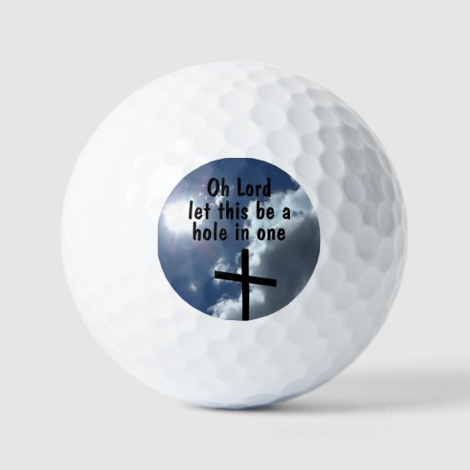 Funny Golfer Prayer Golf Balls Golfballen (Voorkant)
