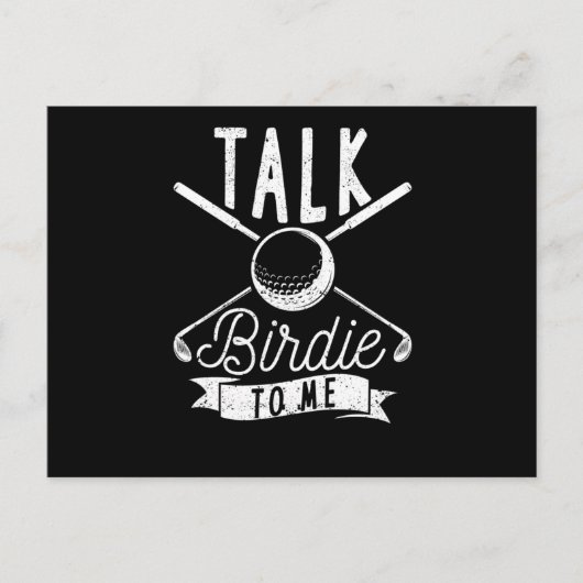 Funny golfer pun golfer humor talk briefkaart (Voorkant)