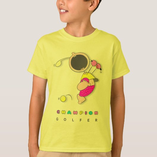 Funny Golfer Shirten T-shirt (Voorkant)