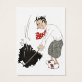 Funny Golfer Visitekaartjes (Achterkant)