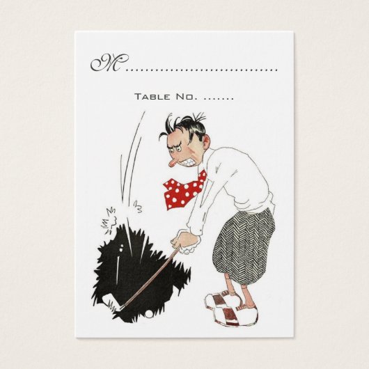 Funny Golfer Visitekaartjes (Voorkant)
