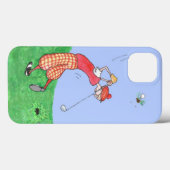 Funny Golfers Cartoon Illustratie Case-Mate iPhone Case (Achterkant (horizontaal))