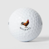Funny Golfer's Personal Gift Chicken Golfballen (Voorkant)