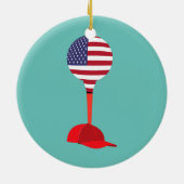 Funny Golfing Baseball Pet apparel Sports Pet Keramisch Ornament (Achterkant)