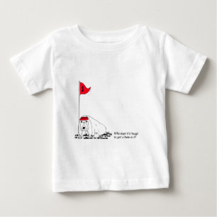 Funny Golfing Dog Hole-in-One Baby T-shirt
