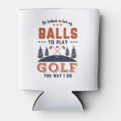 Funny Golfing Golfer-veel ballen voor Golf Blikjeskoeler (Voorkant)