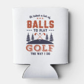 Funny Golfing Golfer-veel ballen voor Golf Blikjeskoeler (Achterkant)