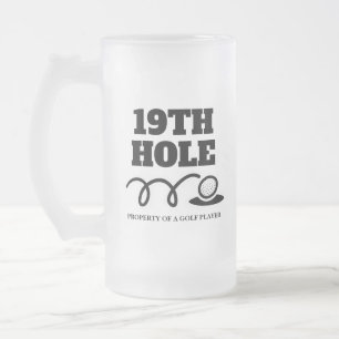 Funny golfing grap 19th hole bierbrouwerij mok cad