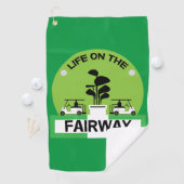 Funny Golfing Pros Golfing Fanatics Sports Golfhanddoek (Insitu)