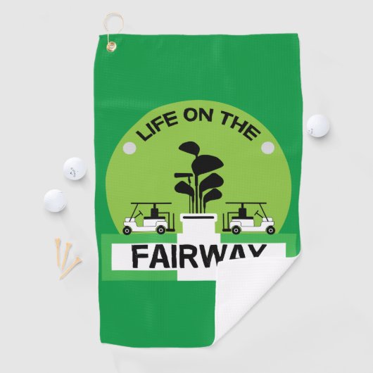 Funny Golfing Pros Golfing Fanatics Sports Golfhanddoek (Insitu)