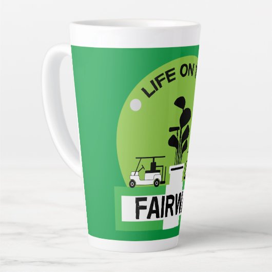 Funny Golfing Pros Golfing Fanatics Sports Latte Mok (Linkerhoek)