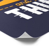 Funny Golfing Quote ik spel Golf en ik ken dingen Poster (Hoek)