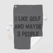 Funny Golfing Sarcastic Sayings Golf Golfhanddoek (Insitu)