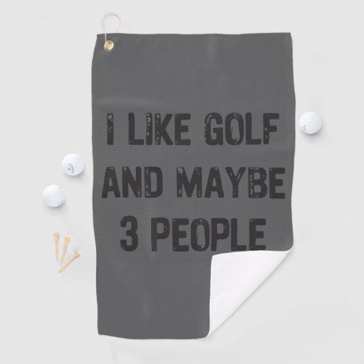 Funny Golfing Sarcastic Sayings Golf  Golfhanddoek (Insitu)