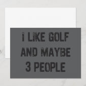 Funny Golfing Sarcastic Sayings Golf Kaart (Voorkant / Achterkant)