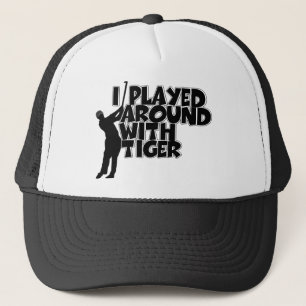 Funny golfing trucker pet