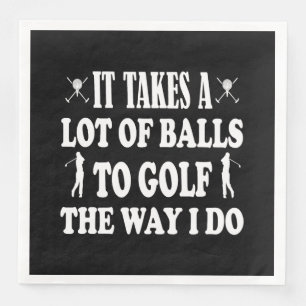 Funny Golf's voor Mannen neemt een heleboel balls  Servet
