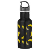 Funny Gone Bananas geïllustreerd patroon Waterfles (Achterkant)