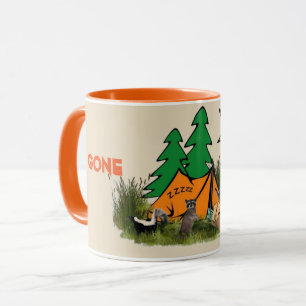 Funny Gone Camping Funny Mug Mok