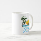 Funny Gone Coastal Nautical Sailing Sunset Koffiemok (Voorkant rechts)