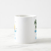 Funny Gone Coastal Nautical Sailing Sunset Koffiemok (Center)