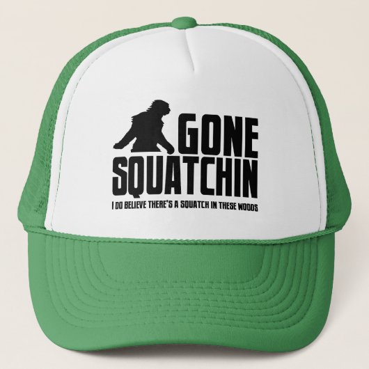 Funny GONE SQUATCHIN Pet voor Bigfoot Believers (Voorkant)