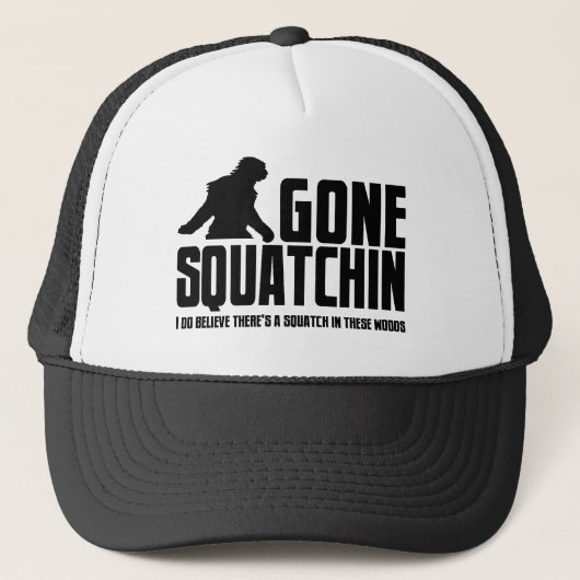 Funny GONE SQUATCHIN Pet voor Bigfoot Believers (Voorkant)