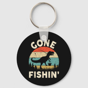 Funny Gone Vissen-shirt Mannen Vrouwen Jongens Kin Sleutelhanger