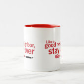 Funny Good ENBOR Social Distance Tweekleurige Koffiemok (Center)