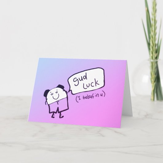 Funny Good Luck Kaart (Voorkant)