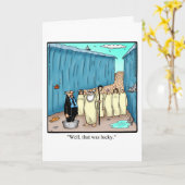 Funny Good Luck Wishes Wenskaart Kaart (Gele Bloem)