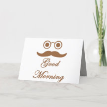 Funny good morning card.