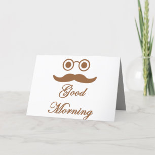 Funny good morning card. feestdagen kaart