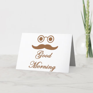 Funny good morning card. feestdagen kaart
