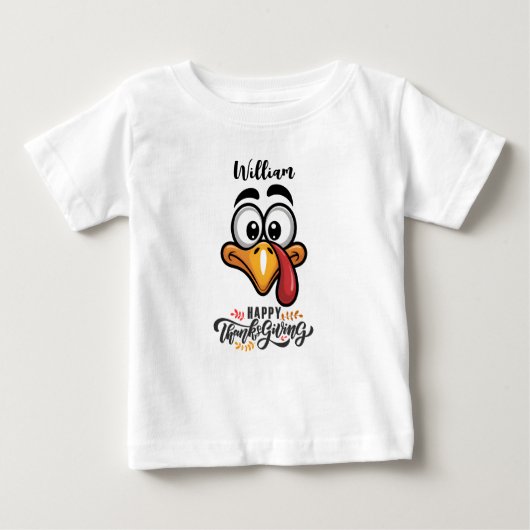 Funny Goofy Turkey Face Personalised Cartoon (Voorkant)