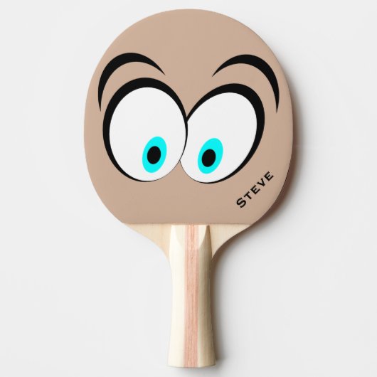 Funny Googly Eyes Custom Ping Pong Paddle Tafeltennisbatje (Voorkant)