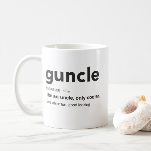 Funny Goom Definition Print Koffiemok (Met donut)