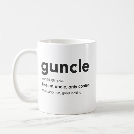 Funny Goom Definition Print Koffiemok (Links)