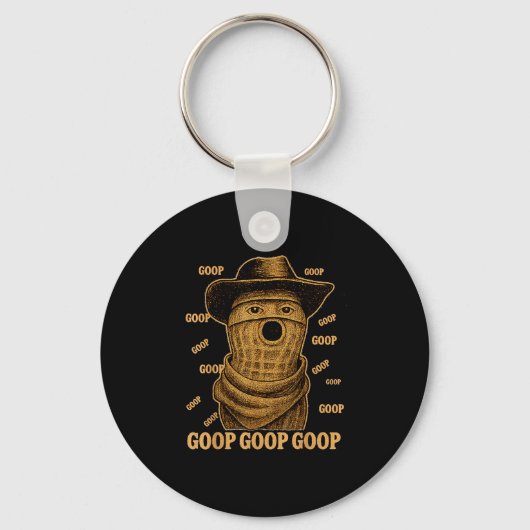 Funny Goop Goop Goop The Burnt Peanut Goop Bungula Sleutelhanger (Voorkant)