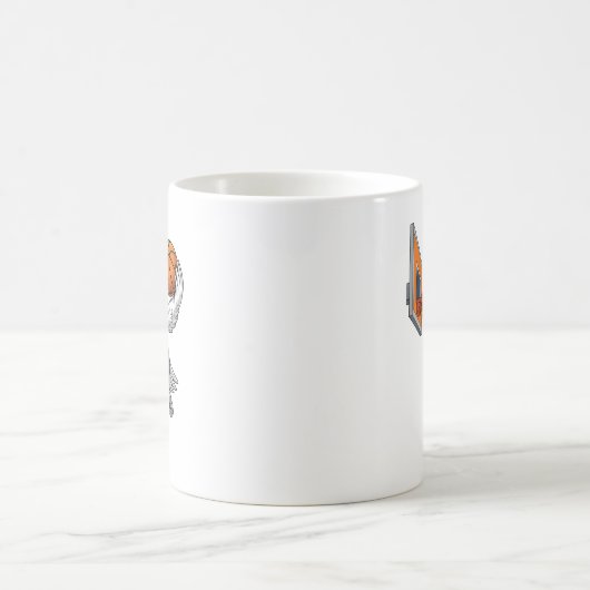 Funny Goose Basketball Player Slam Dunk Lovers Spo Koffiemok (Center)