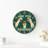 Funny Goose Bathroom Are You Pooping Grote Klok (Huis)