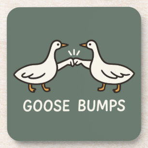 Funny Goose Bumps Cartoon   eerste bobbelganzendie Bier Onderzetter